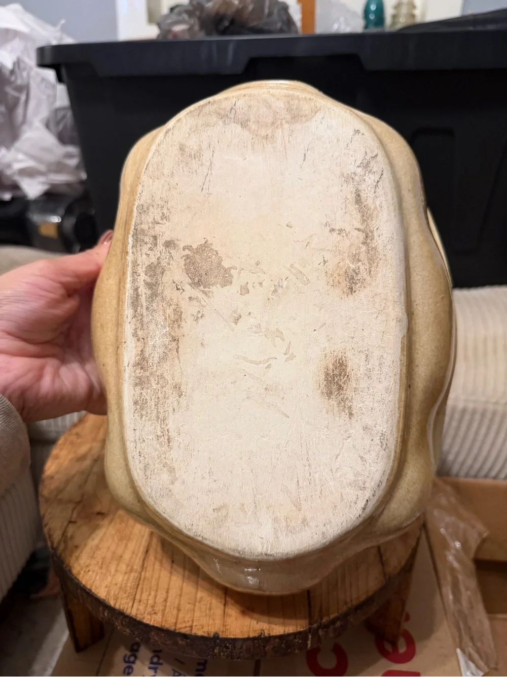 Wavy Vintage Pottery Bowl